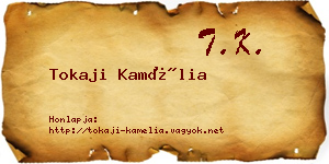 Tokaji Kamélia névjegykártya
